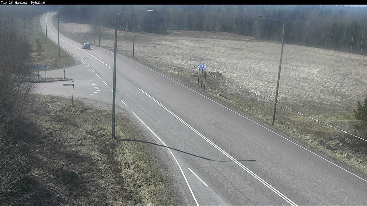 Weather Camera Image Road 26 Hamina, Pyhältö, Hamina, Kymenlaakso