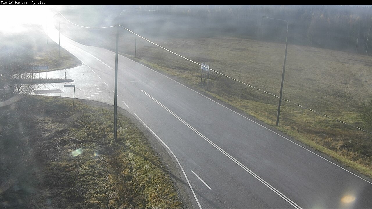 Kelikamerat Kuva Tie 26 Hamina, Pyhältö, Hamina, Kymenlaakso