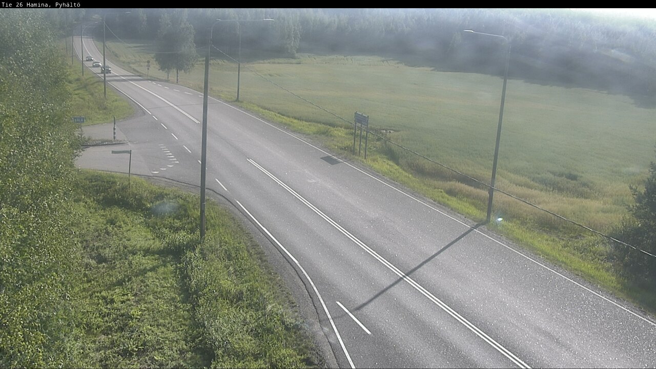 Kelikamerat Kuva Tie 26 Hamina, Pyhältö, Hamina, Kymenlaakso