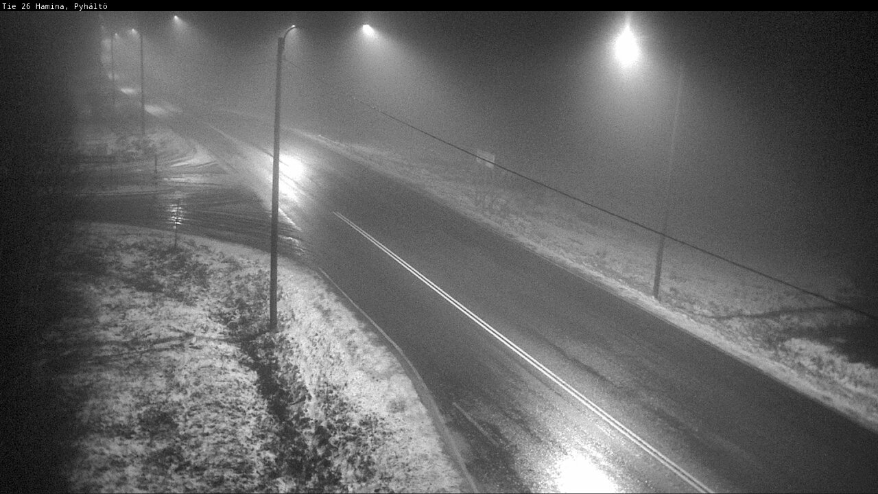 Weather Camera Image Väg 26 Pyhältö, Hamina, Kymenlaakso