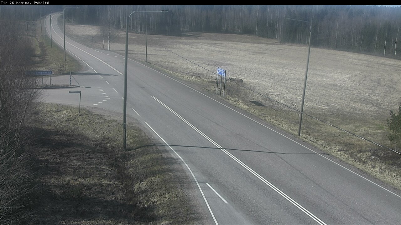 Kelikamerat Kuva Tie 26 Hamina, Pyhältö, Hamina, Kymenlaakso