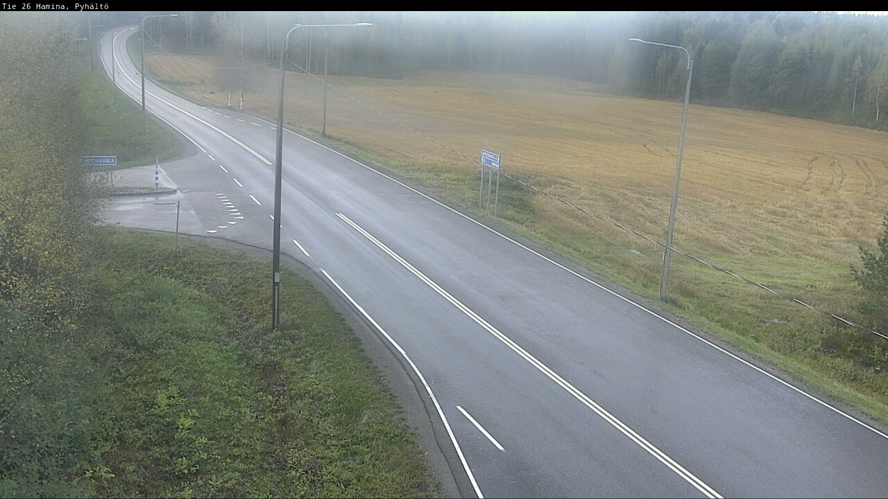 Weather Camera Image Road 26 Hamina, Pyhältö, Hamina, Kymenlaakso