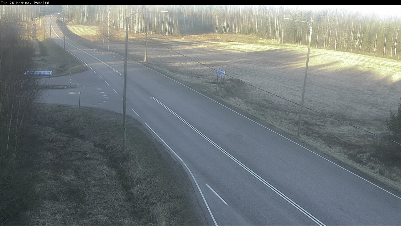 Weather Camera Image Road 26 Hamina, Pyhältö, Hamina, Kymenlaakso