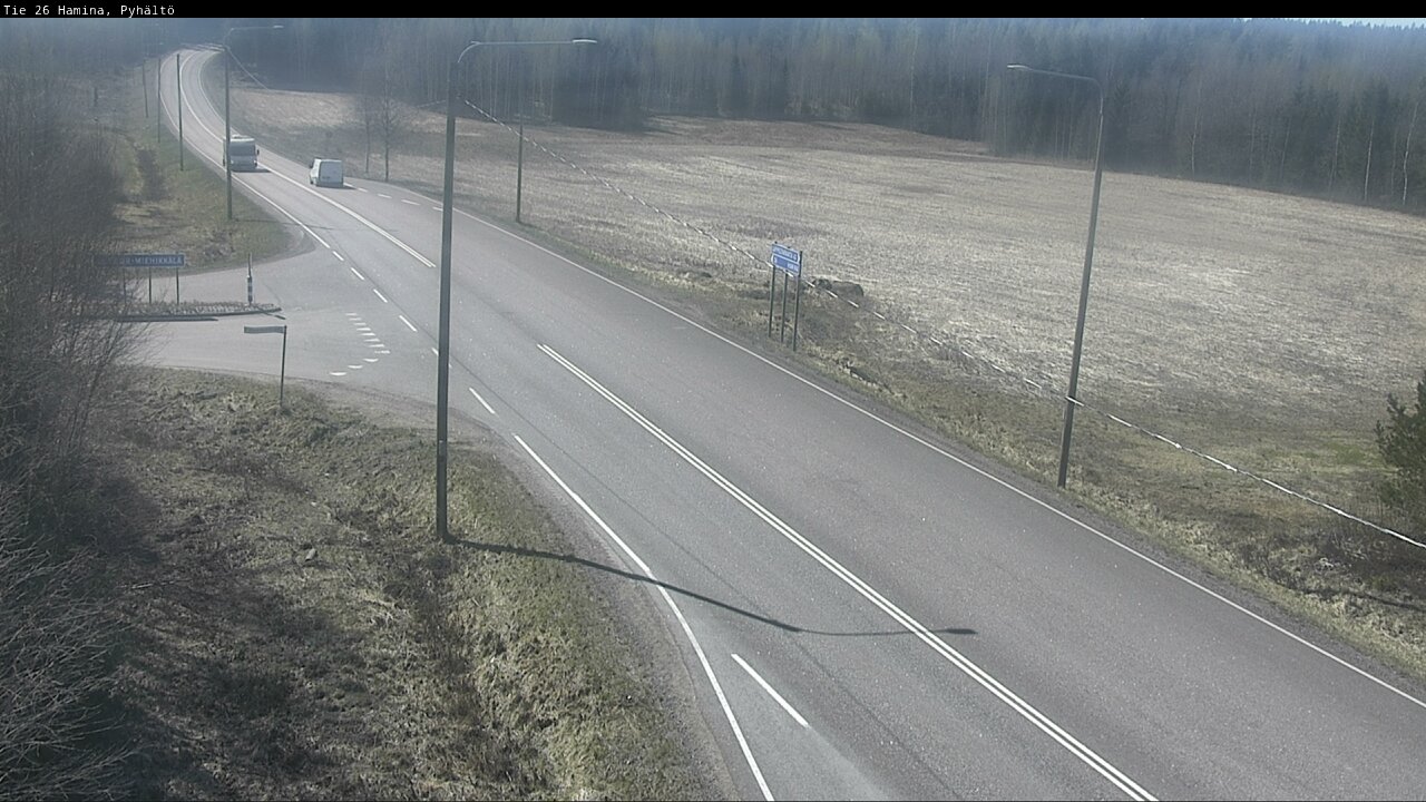 Weather Camera Image Road 26 Hamina, Pyhältö, Hamina, Kymenlaakso