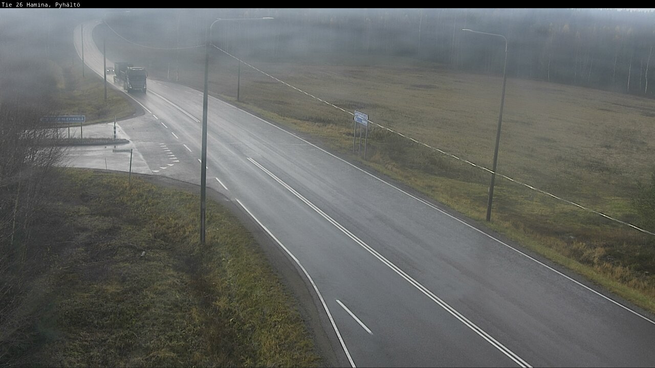 Kelikamerat Kuva Tie 26 Hamina, Pyhältö, Hamina, Kymenlaakso