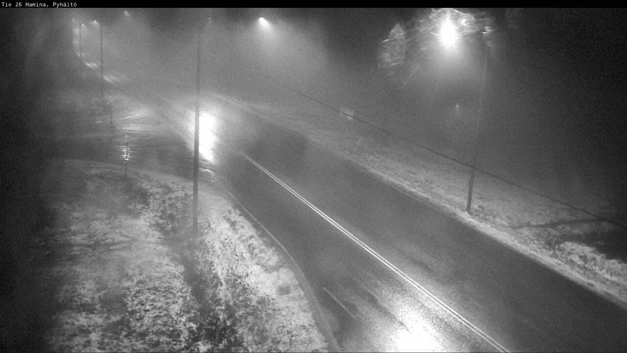 Weather Camera Image Väg 26 Pyhältö, Hamina, Kymenlaakso