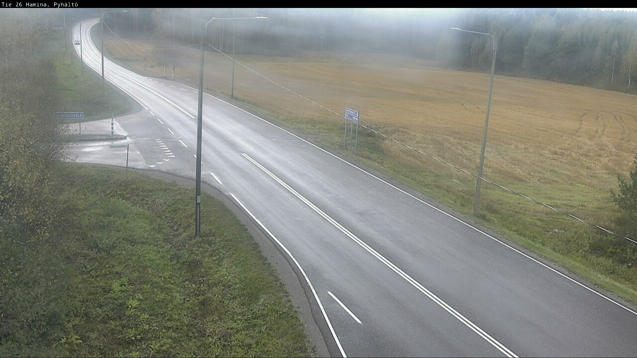 Weather Camera Image Road 26 Hamina, Pyhältö, Hamina, Kymenlaakso