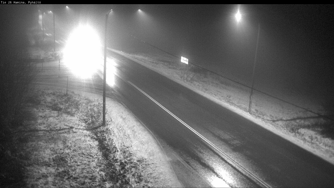 Weather Camera Image Väg 26 Pyhältö, Hamina, Kymenlaakso