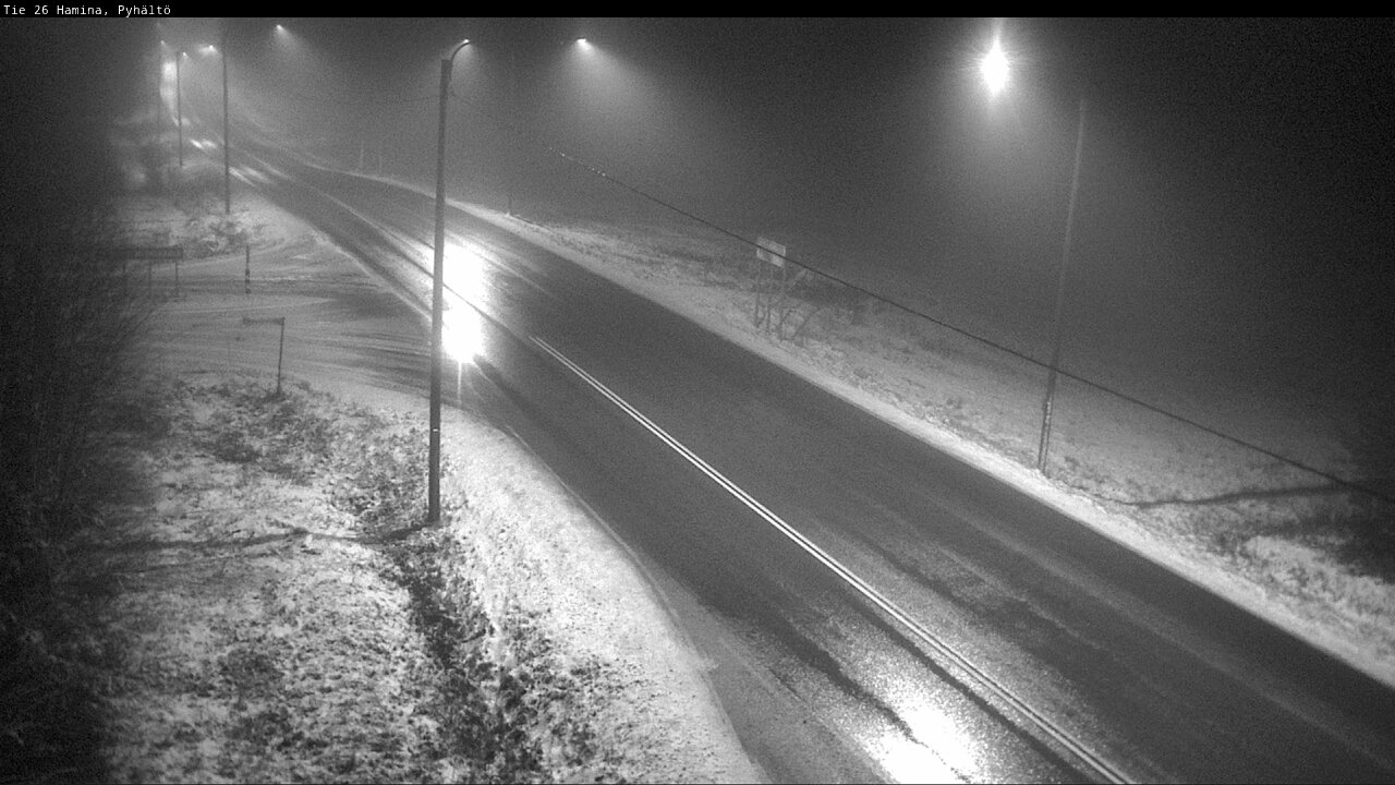 Weather Camera Image Väg 26 Pyhältö, Hamina, Kymenlaakso