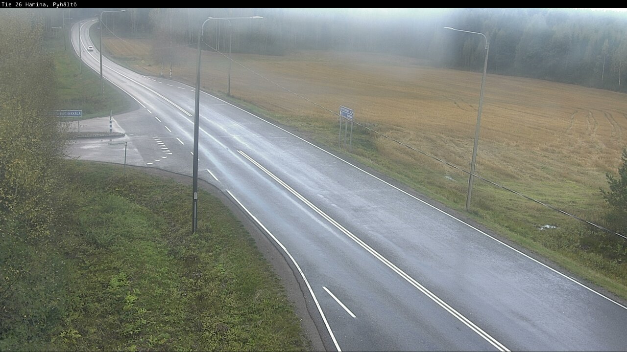 Weather Camera Image Road 26 Hamina, Pyhältö, Hamina, Kymenlaakso
