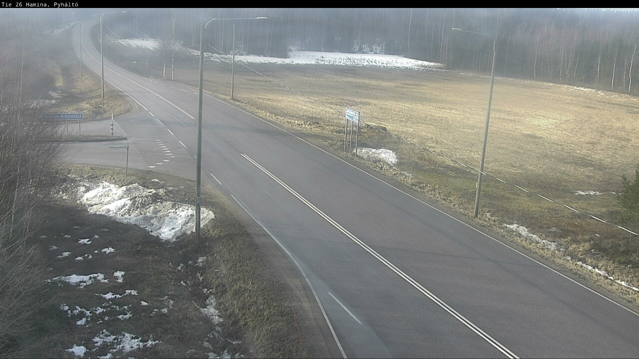 Weather Camera Image Road 26 Hamina, Pyhältö, Hamina, Kymenlaakso