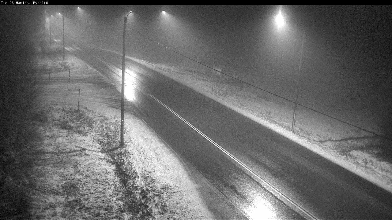 Weather Camera Image Väg 26 Pyhältö, Hamina, Kymenlaakso