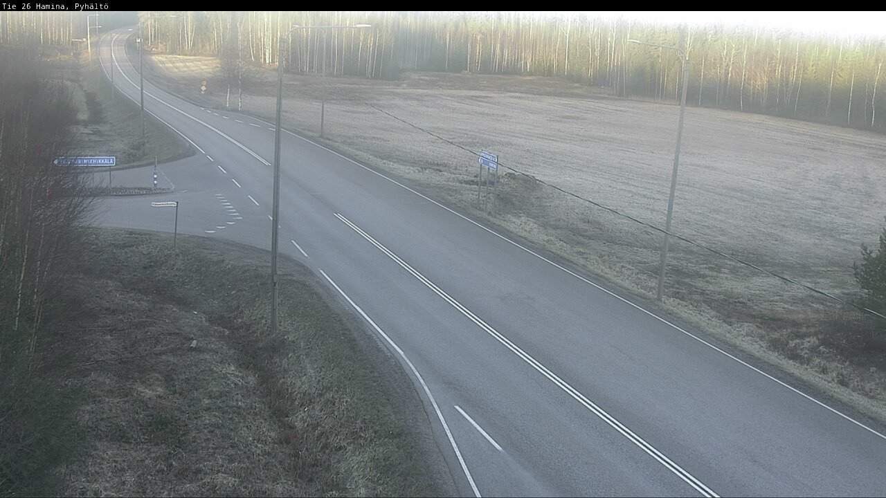 Weather Camera Image Road 26 Hamina, Pyhältö, Hamina, Kymenlaakso