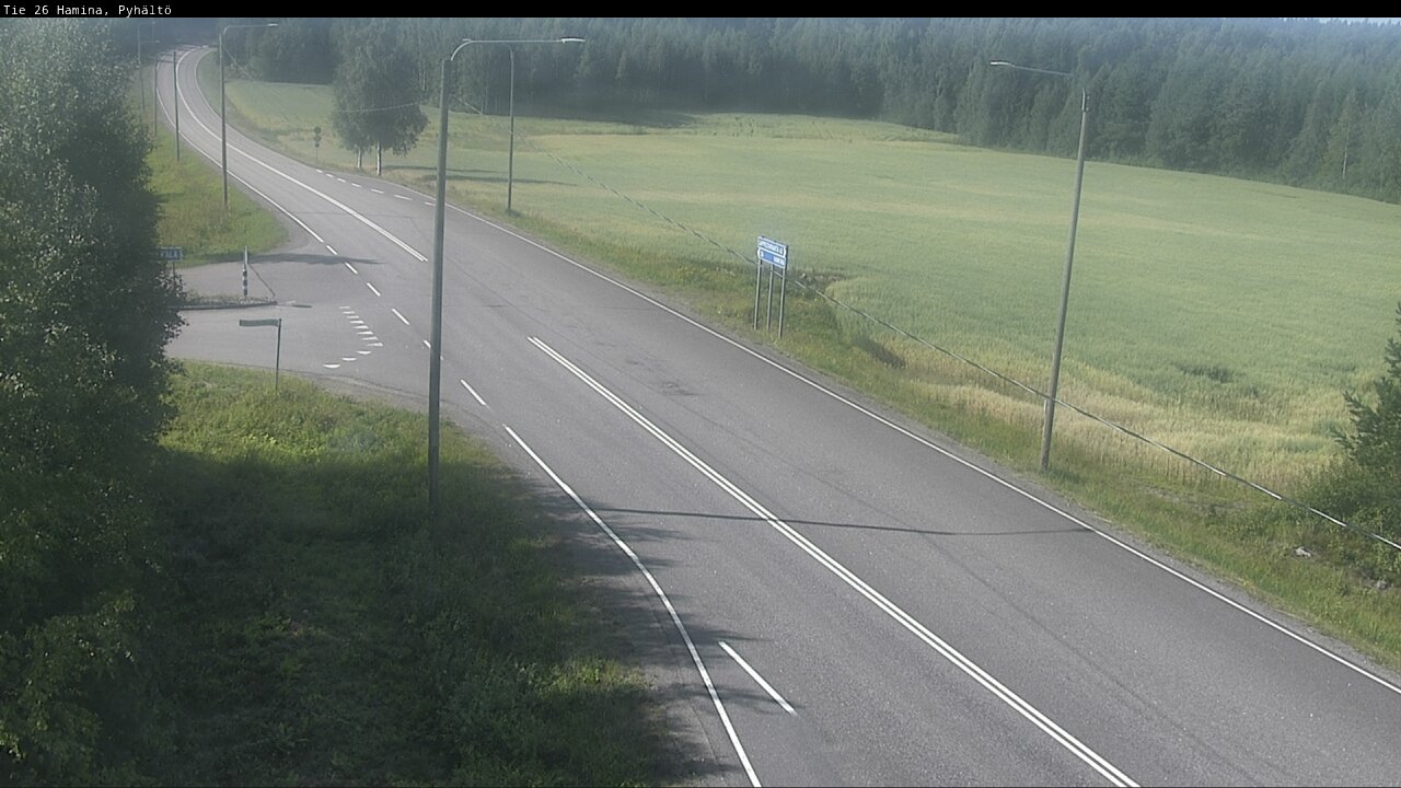 Kelikamerat Kuva Tie 26 Hamina, Pyhältö, Hamina, Kymenlaakso