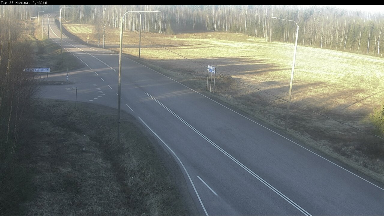 Weather Camera Image Road 26 Hamina, Pyhältö, Hamina, Kymenlaakso