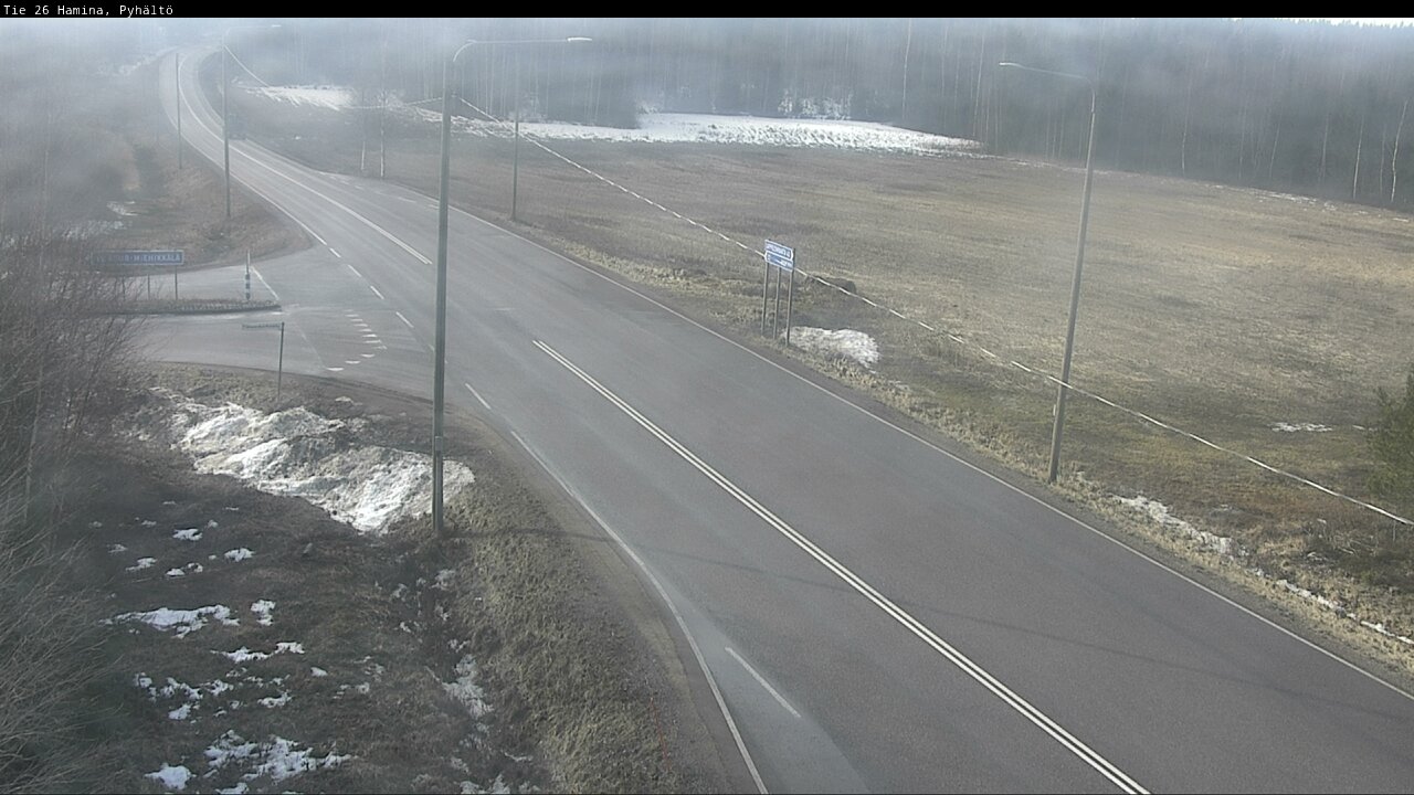 Weather Camera Image Road 26 Hamina, Pyhältö, Hamina, Kymenlaakso