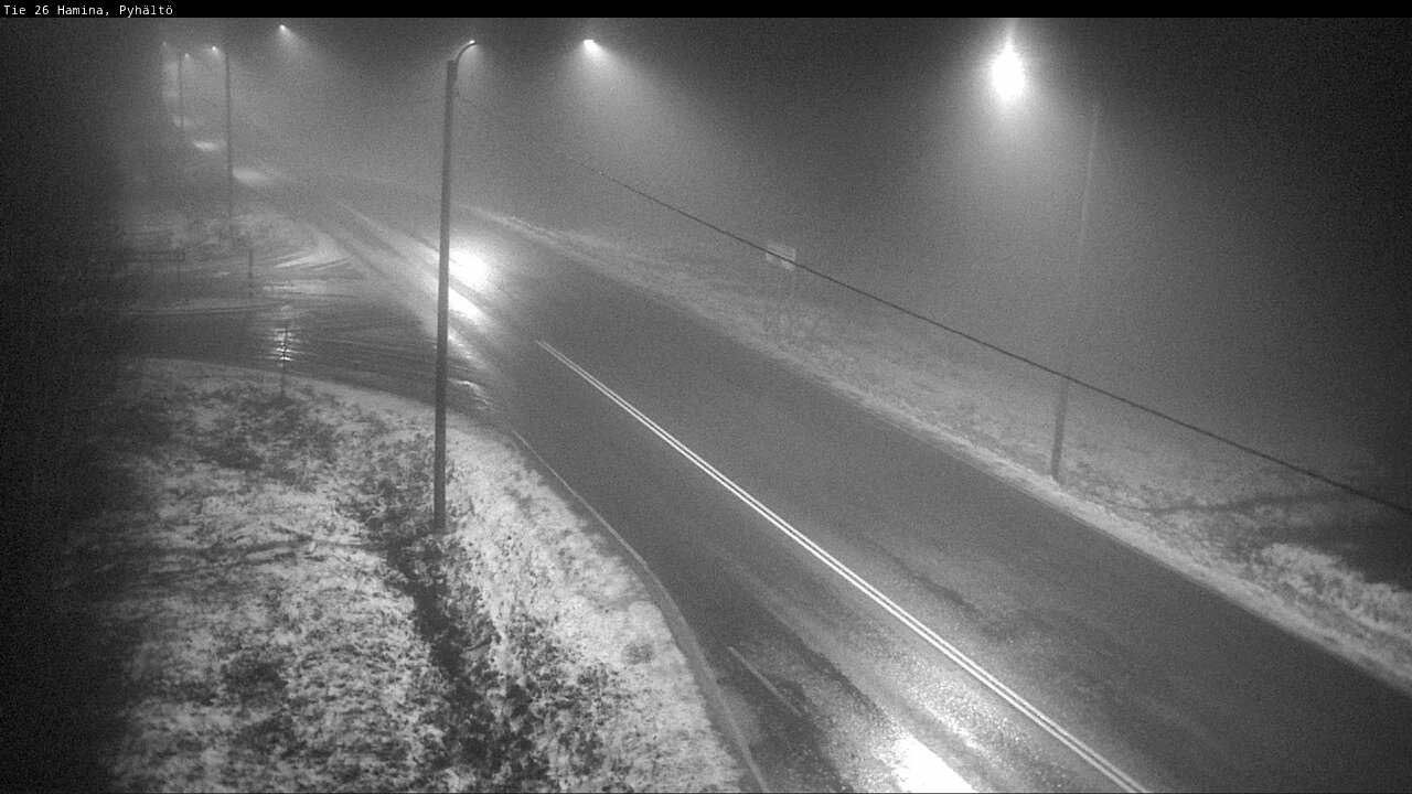 Weather Camera Image Väg 26 Pyhältö, Hamina, Kymenlaakso