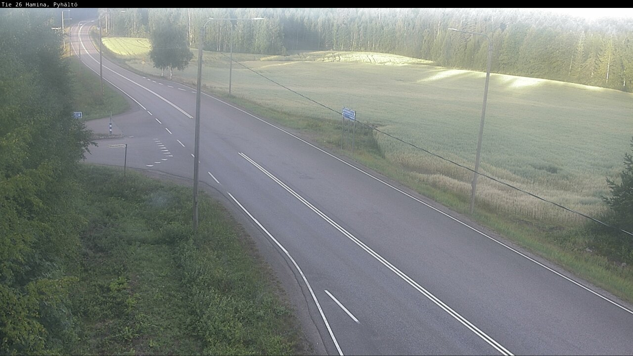 Weather Camera Image Road 26 Hamina, Pyhältö, Hamina, Kymenlaakso