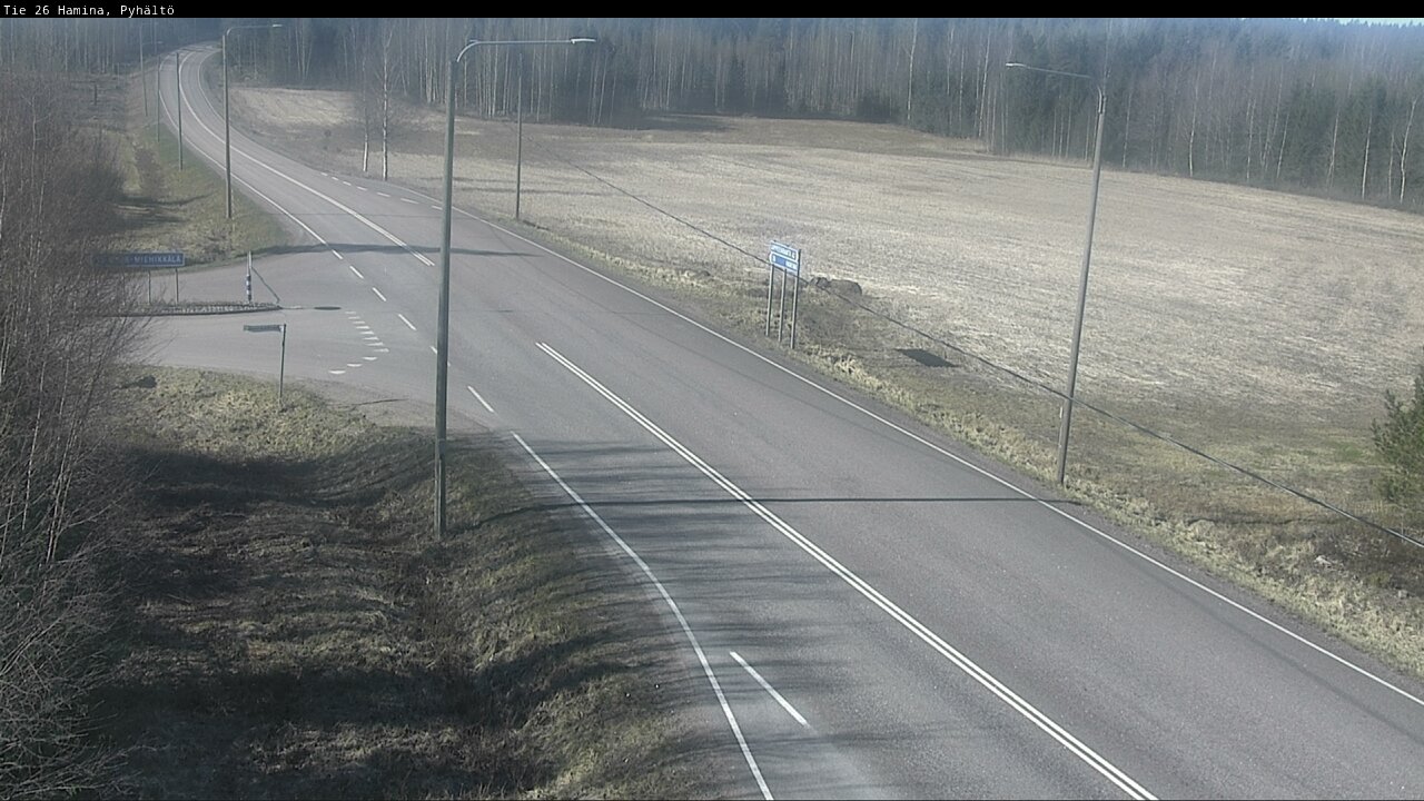 Weather Camera Image Road 26 Hamina, Pyhältö, Hamina, Kymenlaakso