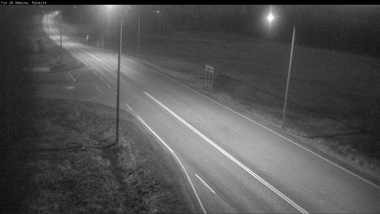 Weather Camera Image Väg 26 Pyhältö, Hamina, Kymenlaakso