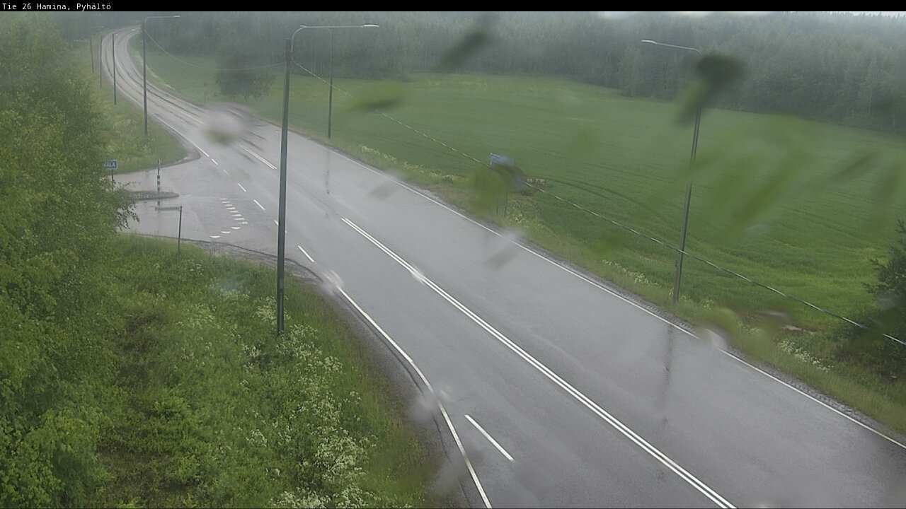 Weather Camera Image Väg 26 Pyhältö, Hamina, Kymenlaakso