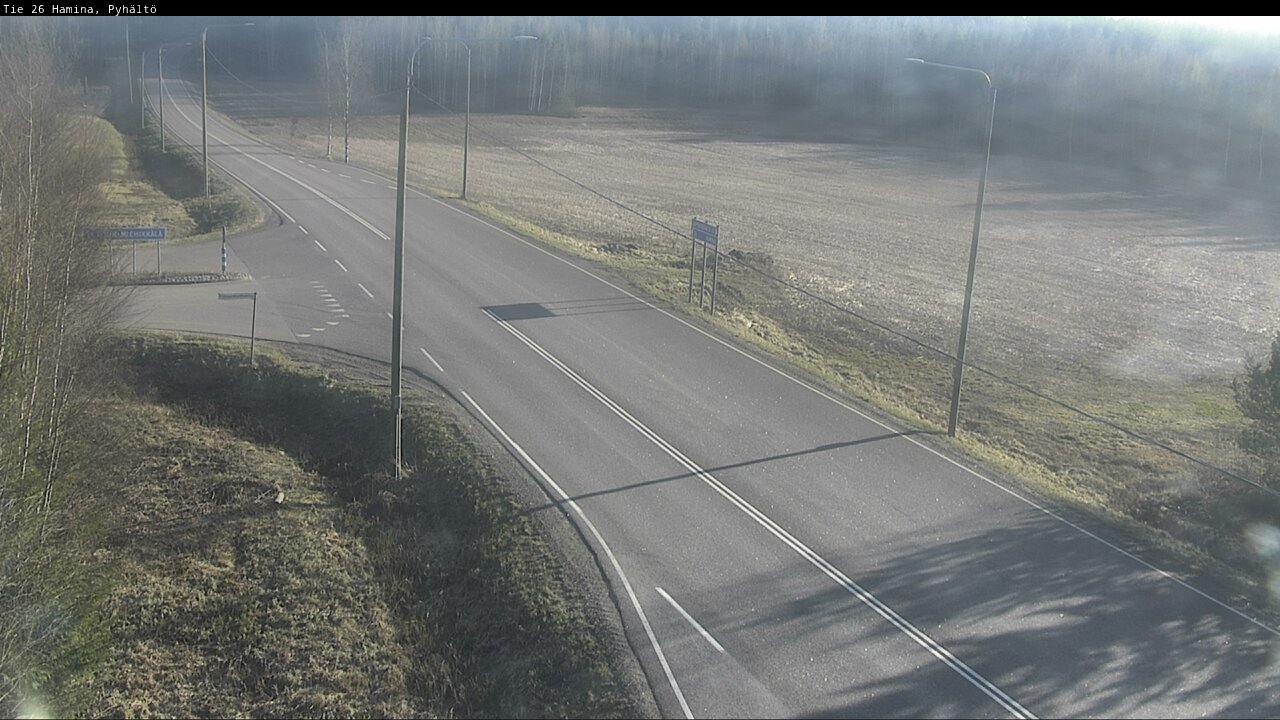 Kelikamerat Kuva Tie 26 Hamina, Pyhältö, Hamina, Kymenlaakso