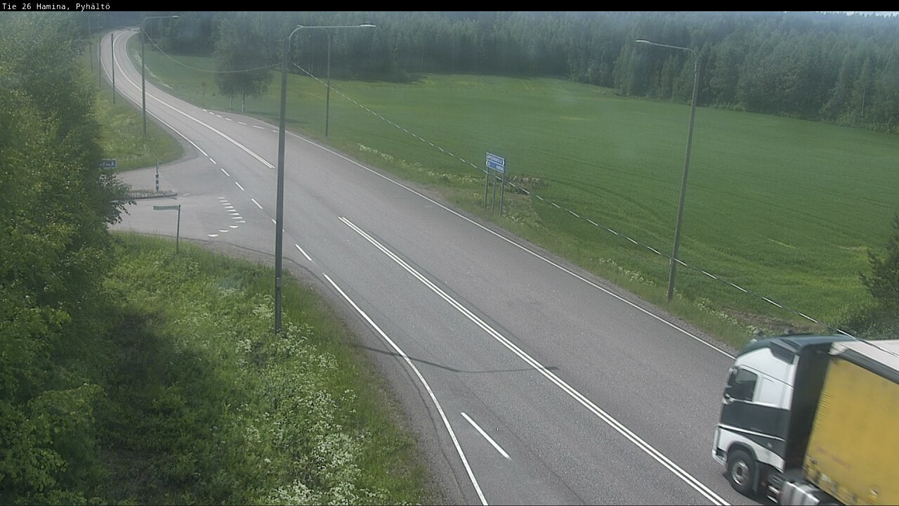 Kelikamerat Kuva Tie 26 Hamina, Pyhältö, Hamina, Kymenlaakso