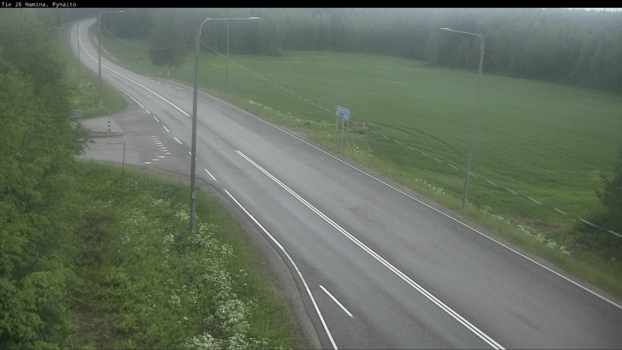 Kelikamerat Kuva Tie 26 Hamina, Pyhältö, Hamina, Kymenlaakso
