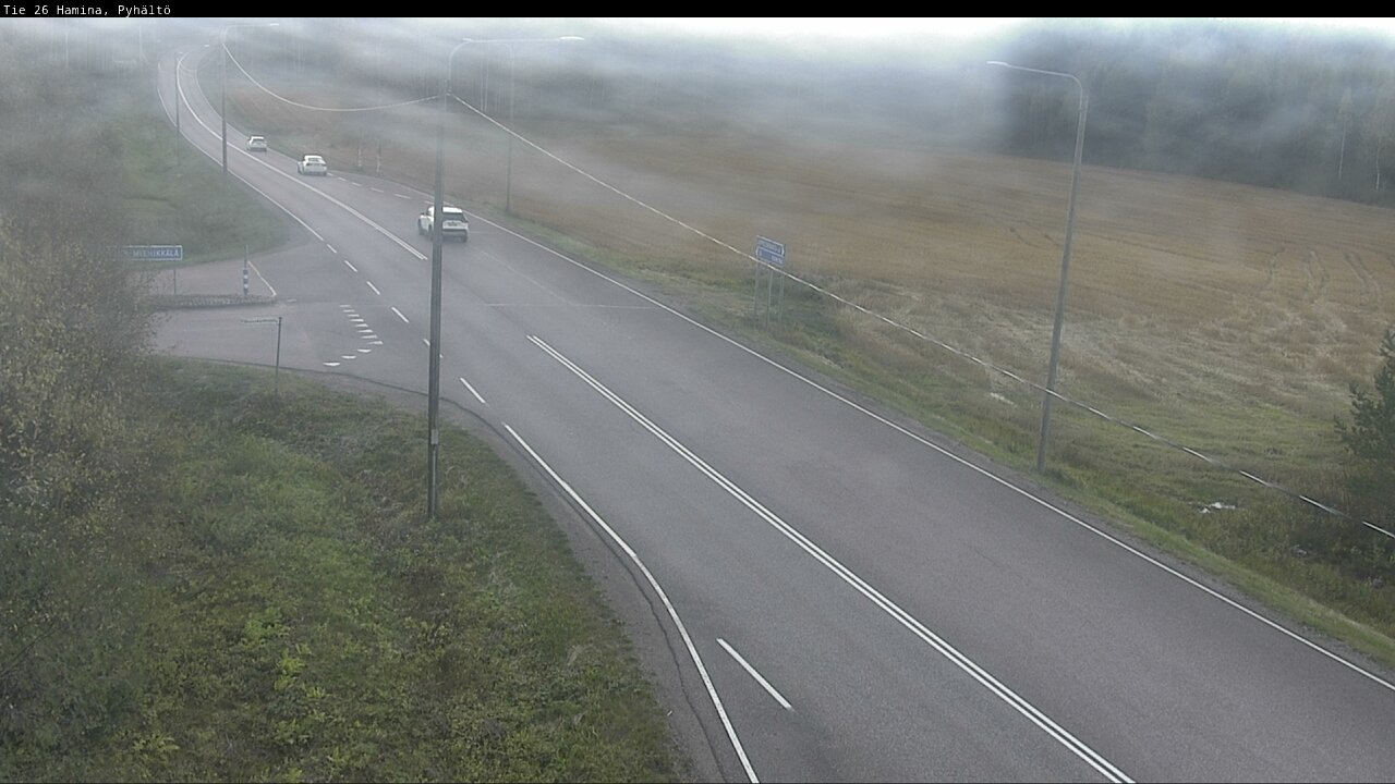 Weather Camera Image Road 26 Hamina, Pyhältö, Hamina, Kymenlaakso