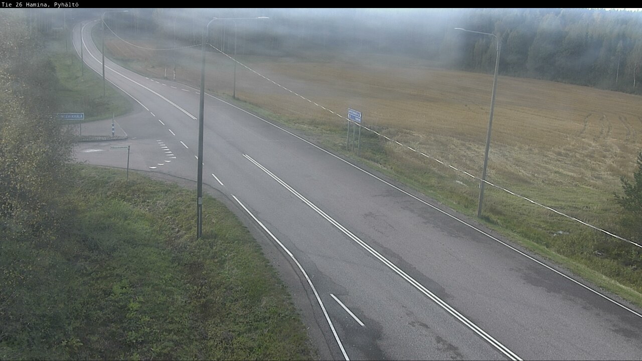 Weather Camera Image Road 26 Hamina, Pyhältö, Hamina, Kymenlaakso