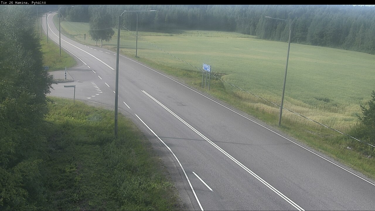 Kelikamerat Kuva Tie 26 Hamina, Pyhältö, Hamina, Kymenlaakso