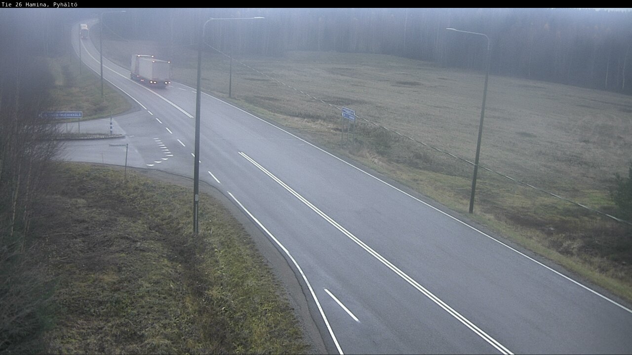 Kelikamerat Kuva Tie 26 Hamina, Pyhältö, Hamina, Kymenlaakso