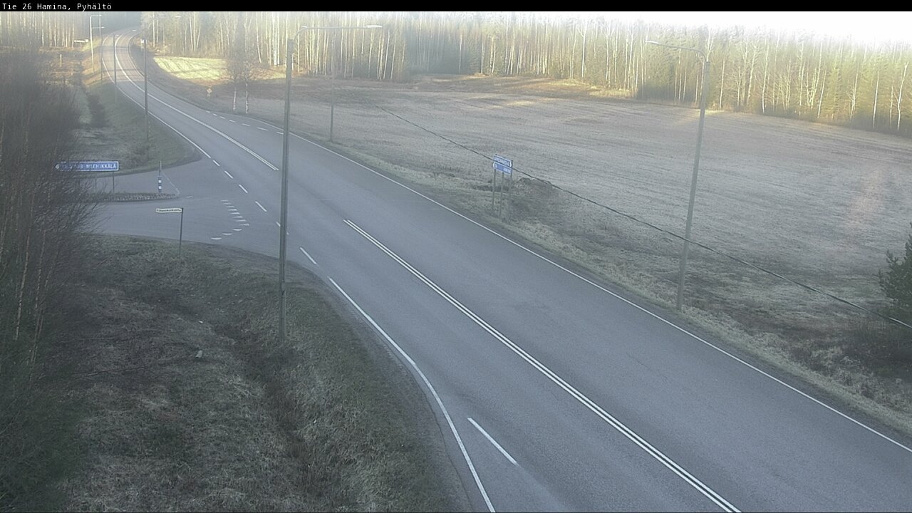 Weather Camera Image Road 26 Hamina, Pyhältö, Hamina, Kymenlaakso