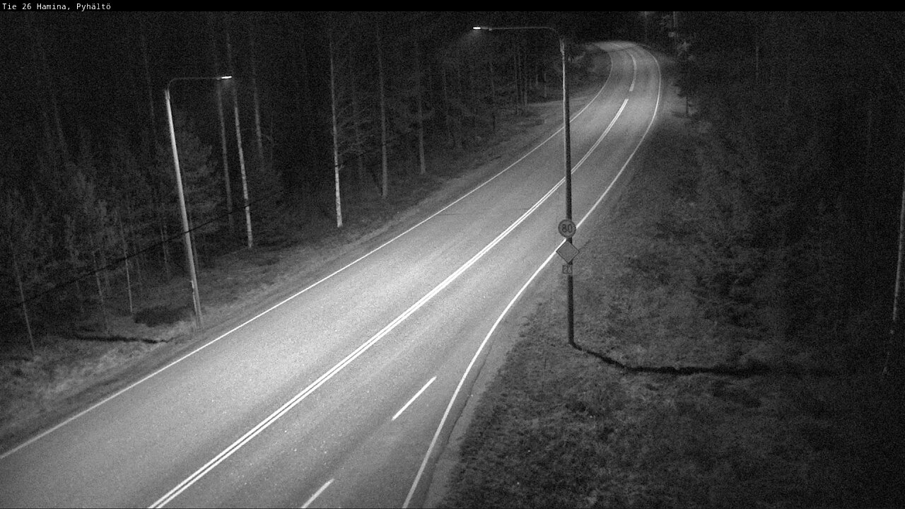 Weather Camera Image Väg 26 Pyhältö, Hamina, Kymenlaakso