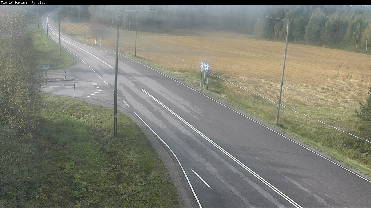 Weather Camera Image Road 26 Hamina, Pyhältö, Hamina, Kymenlaakso
