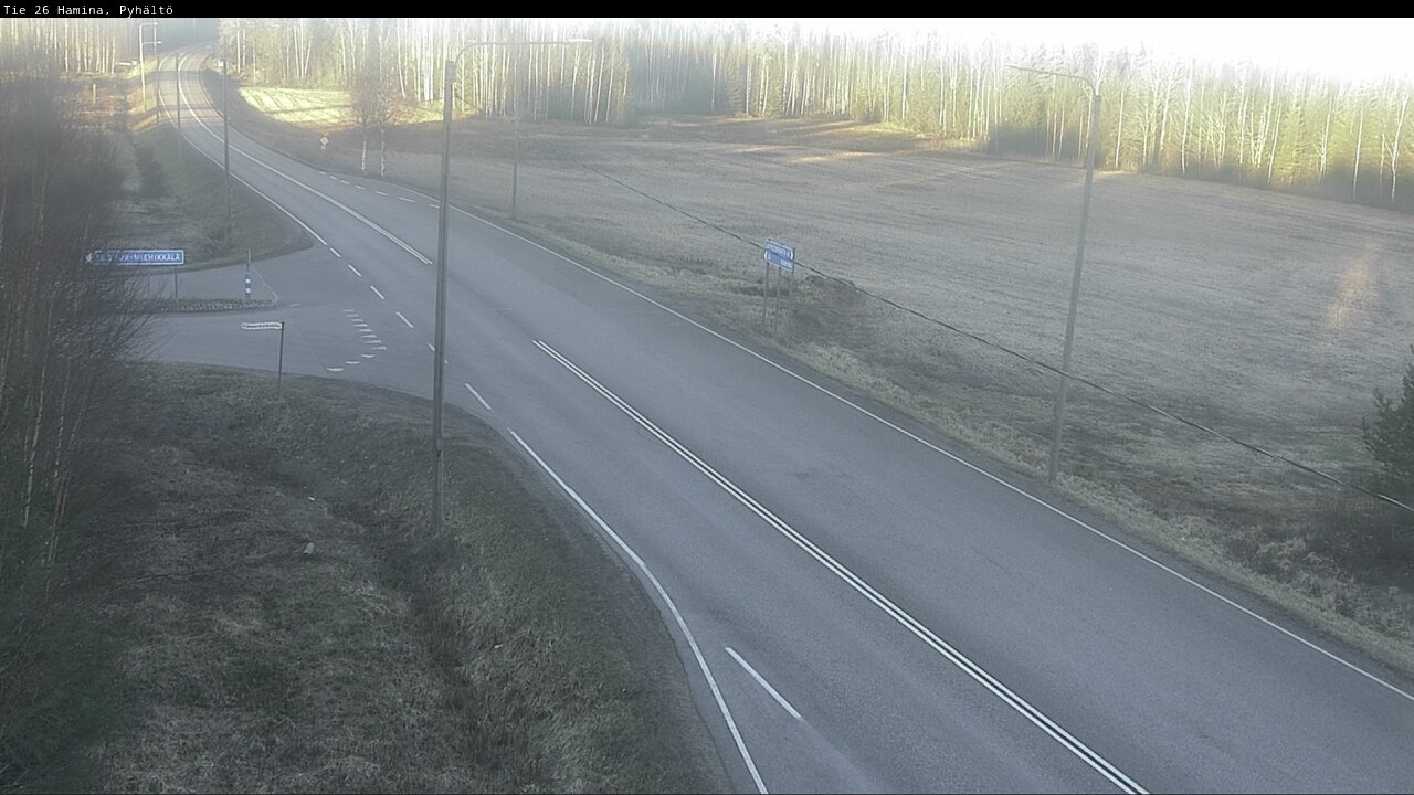 Kelikamerat Kuva Tie 26 Hamina, Pyhältö, Hamina, Kymenlaakso