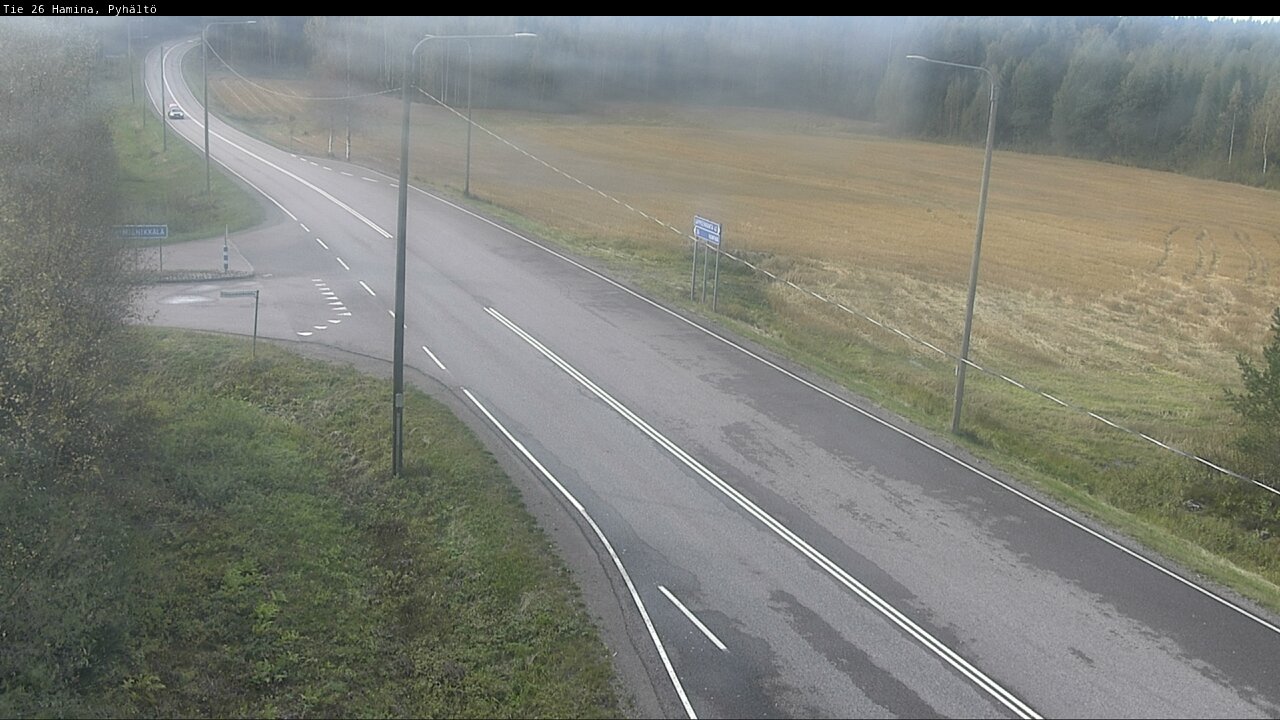 Weather Camera Image Road 26 Hamina, Pyhältö, Hamina, Kymenlaakso