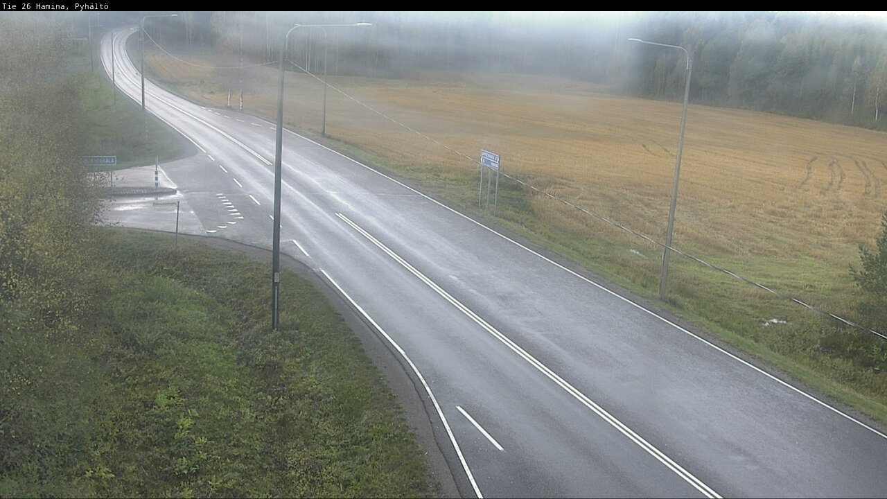 Weather Camera Image Road 26 Hamina, Pyhältö, Hamina, Kymenlaakso
