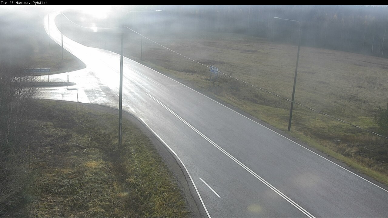 Kelikamerat Kuva Tie 26 Hamina, Pyhältö, Hamina, Kymenlaakso