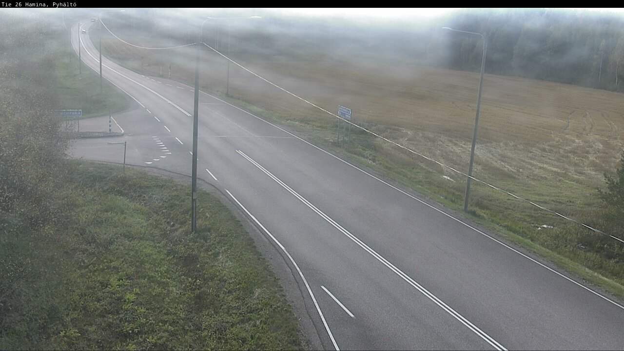 Weather Camera Image Road 26 Hamina, Pyhältö, Hamina, Kymenlaakso