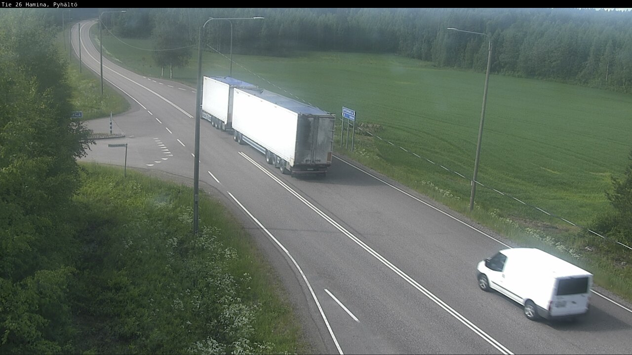 Kelikamerat Kuva Tie 26 Hamina, Pyhältö, Hamina, Kymenlaakso