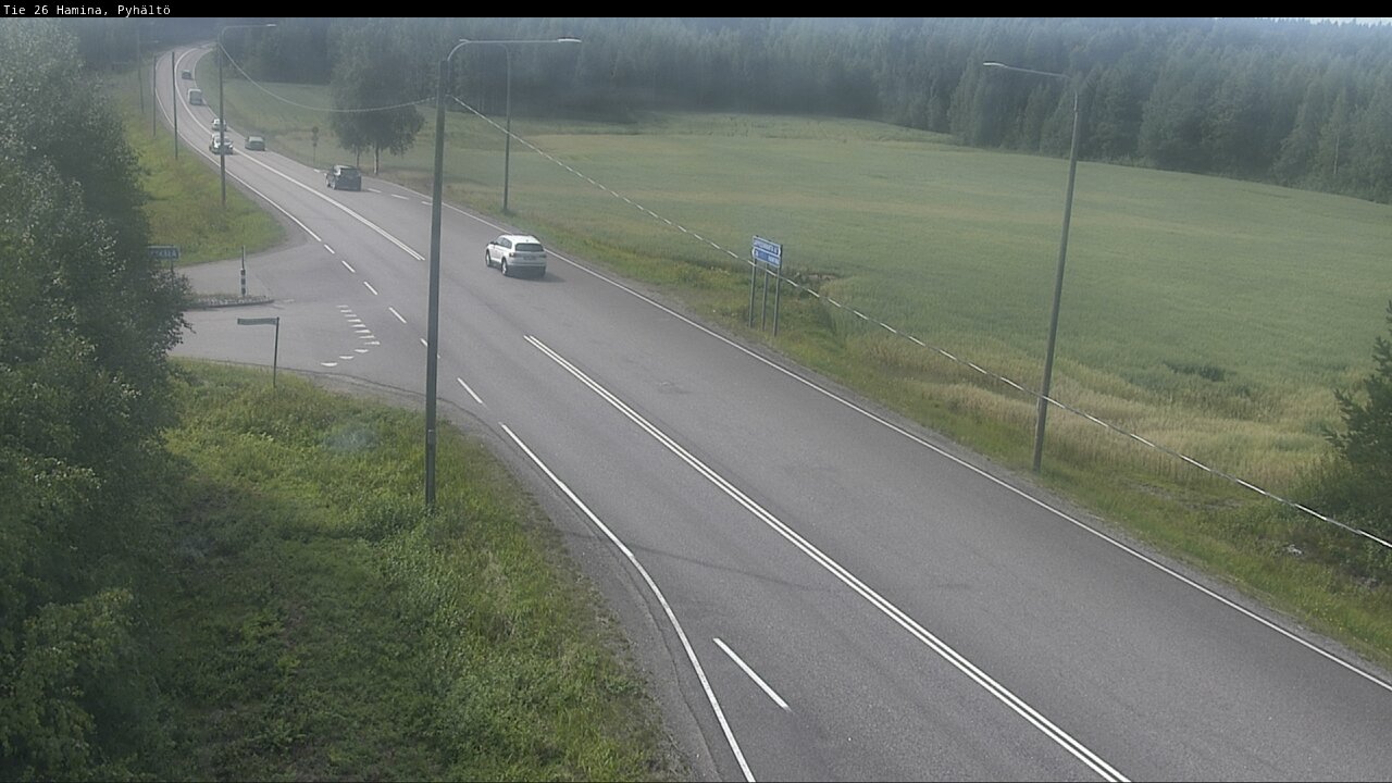 Kelikamerat Kuva Tie 26 Hamina, Pyhältö, Hamina, Kymenlaakso