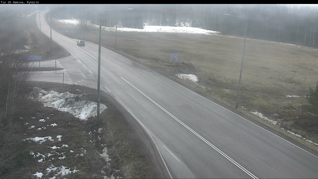 Weather Camera Image Road 26 Hamina, Pyhältö, Hamina, Kymenlaakso