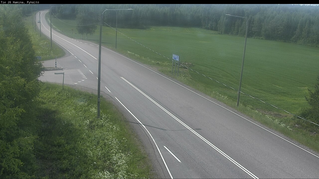 Kelikamerat Kuva Tie 26 Hamina, Pyhältö, Hamina, Kymenlaakso