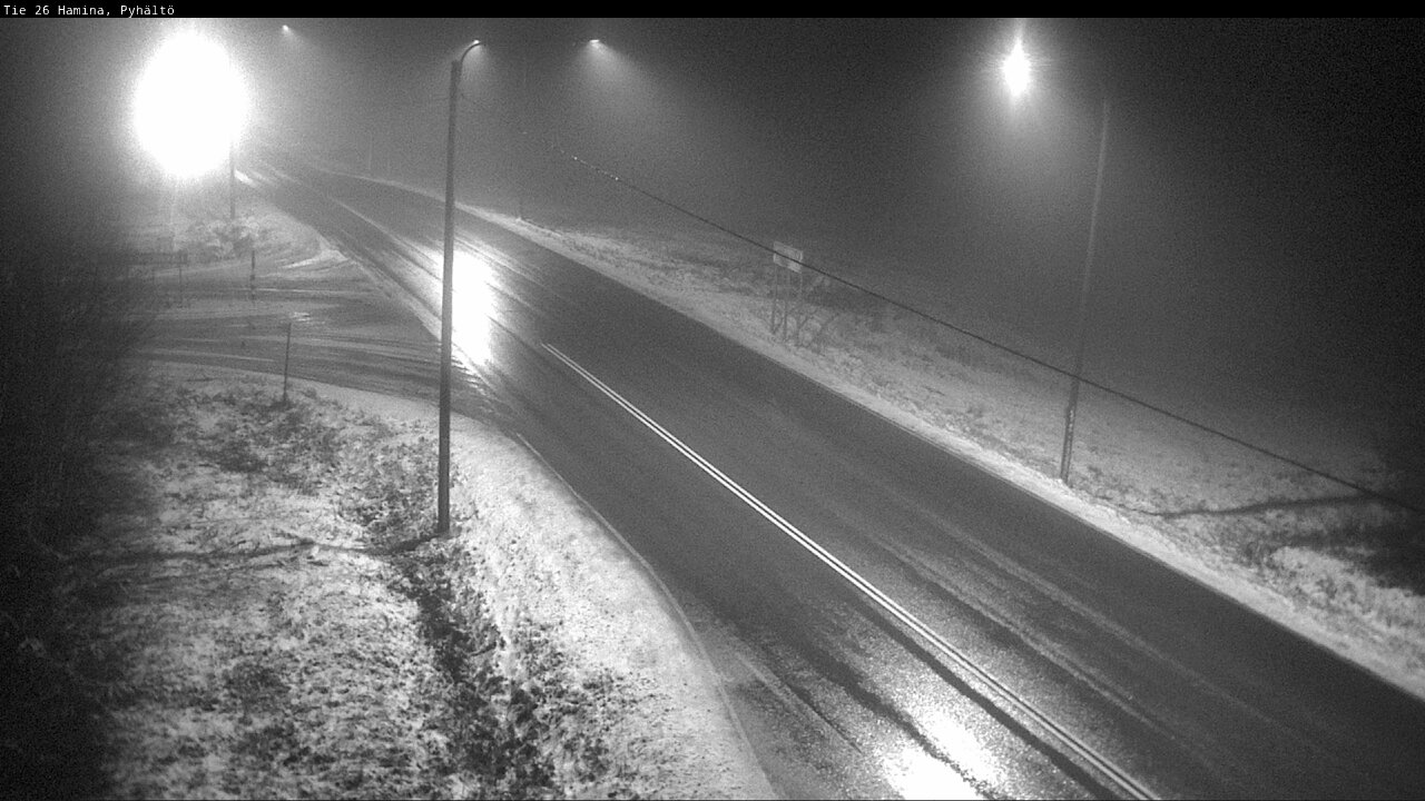 Weather Camera Image Väg 26 Pyhältö, Hamina, Kymenlaakso