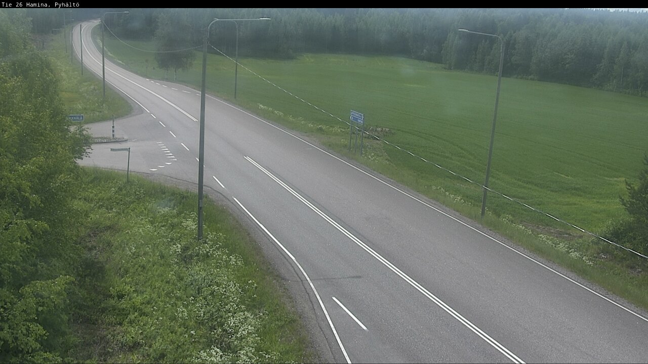 Kelikamerat Kuva Tie 26 Hamina, Pyhältö, Hamina, Kymenlaakso
