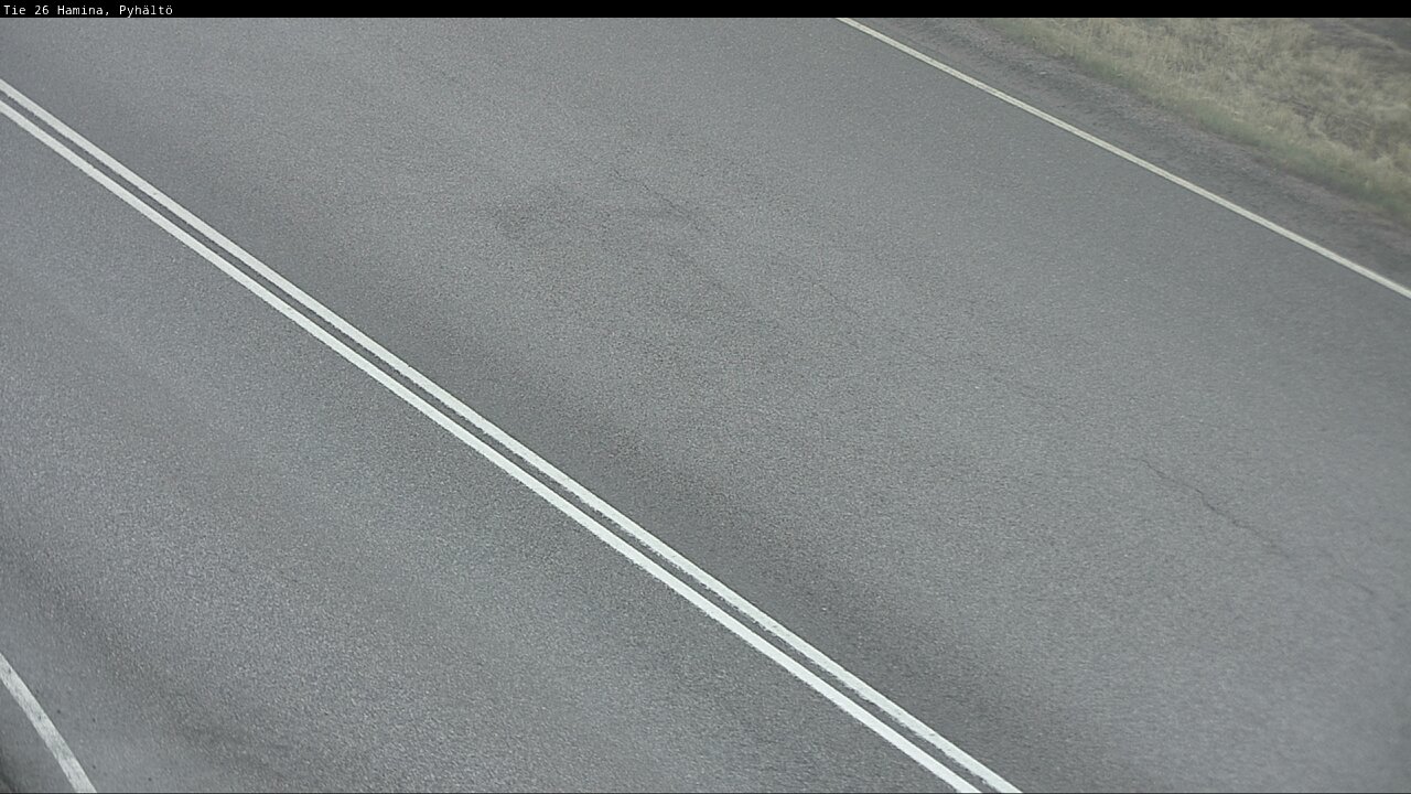 Weather Camera Image Väg 26 Pyhältö, Hamina, Kymenlaakso