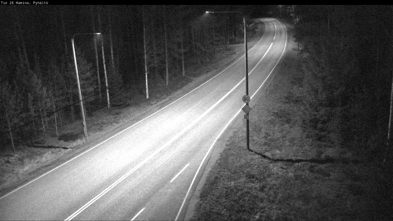 Weather Camera Image Road 26 Hamina, Pyhältö, Hamina, Kymenlaakso