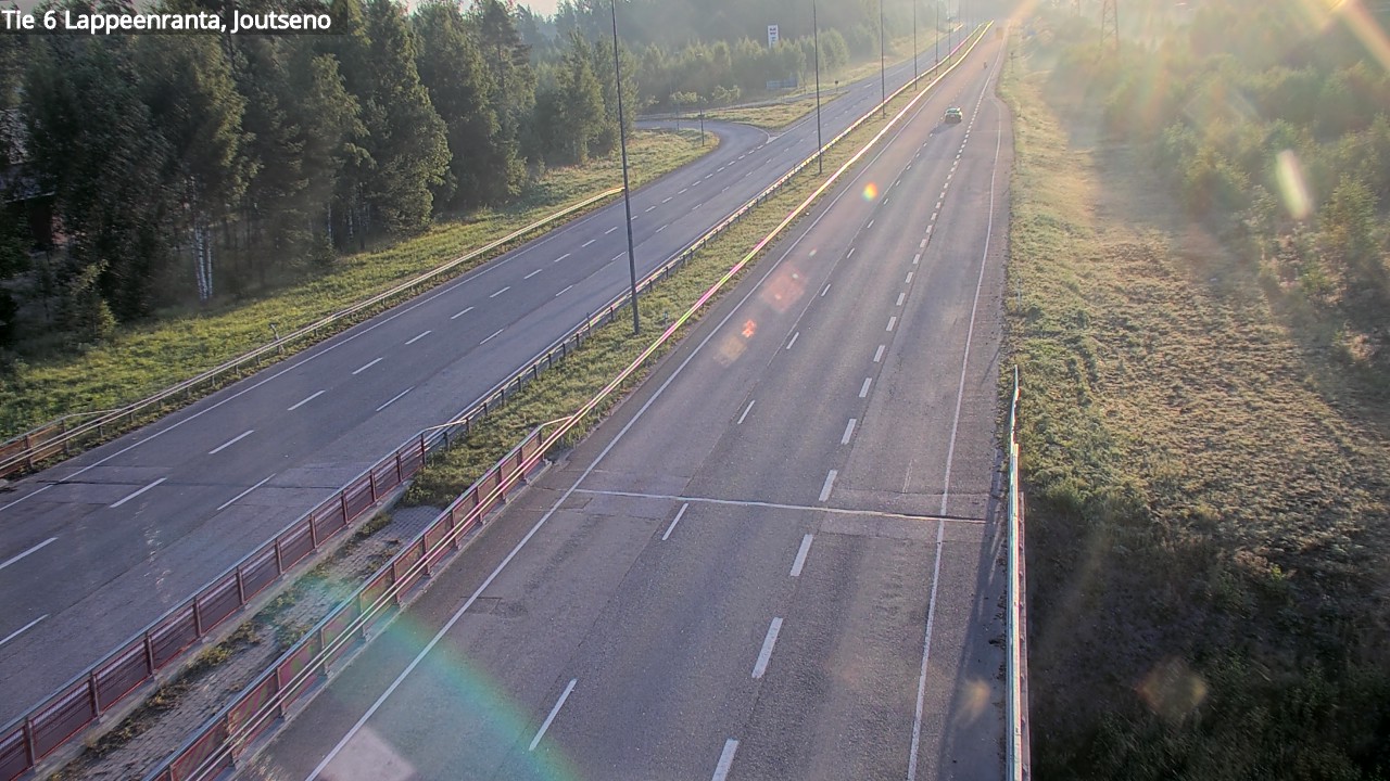 Weather Camera Image Road 6 Lappeenranta, Joutseno, Lappeenranta, Etelä-Karjala