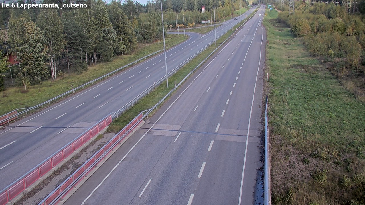 Weather Camera Image Road 6 Lappeenranta, Joutseno, Lappeenranta, Etelä-Karjala